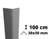 Narożnik ochronny z PVC AcroMat o symetrycznym przekroju30x30 mm i długości 100 cm.