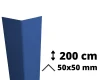 Narożnik ochronny z PVC AcroMat o symetrycznym przekroju 50x50 mm i długości 200 cm.