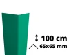 Narożnik ochronny z PVC AcroMat o symetrycznym przekroju 65x65 mm i długości 100 cm.