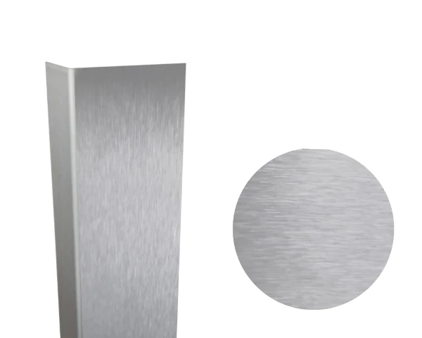 Narożnik ochronny ze szczotkowanej stali nierdzewnej Stamats 100 cm 50x50 mm.
