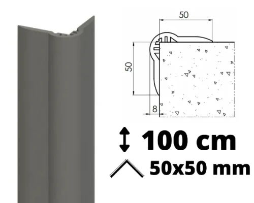 Narożnik ochronny Flex o symetrycznym przekroju 50x50 mm i długości 100 cm.