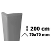 Narożnik ochronny PVC z rdzeniem aluminiowym 200 cm 70x70 mm ConvexAL.