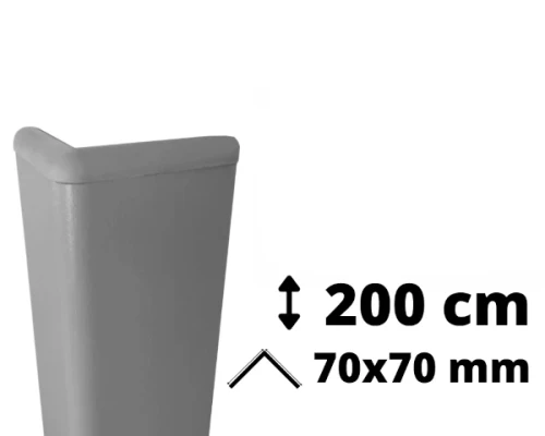 Narożnik ochronny PVC z rdzeniem aluminiowym 200 cm 70x70 mm ConvexAL.