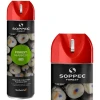 Puszka farby w sprayu do znakowania drzew Soppec Forest Marker 500 ml czerwona fluorescencyjna.