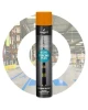 Pomarańczowy spray do linii Soppec Tracing Plus 750 ml z pionową głowicą do znakowania posadzek.