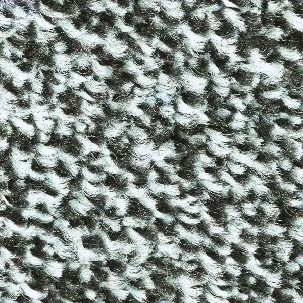 Gęsty splot przędzy High Twist Nylon wycieraczki do butów Strongmata w popielatym melanżu przeznaczony do domowego prania w pralce.