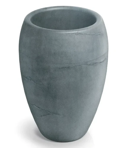 Wysoka donica Cano Ethick o śrdnicy 40 cm w kolorze szarym.