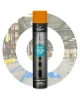 Pomarańczowy spray do linii Soppec Tracing Plus 750 ml z pionową głowicą do znakowania posadzek.