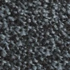 Zbliżenie na grafitową przędzę wycieraczki wejściowej Strongmata złożoną z szarych i czarnych włókien High-Twist-Nylon.