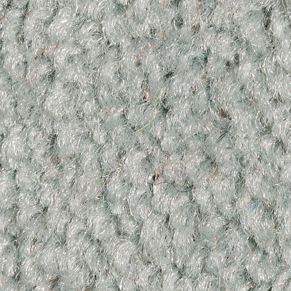 Struktura jednolitego szarego włókna High-Twist Nylon profesjonalnej wycieraczki wejściowej Monokolor – zbliżenie na splot bez wzoru melanżowego.