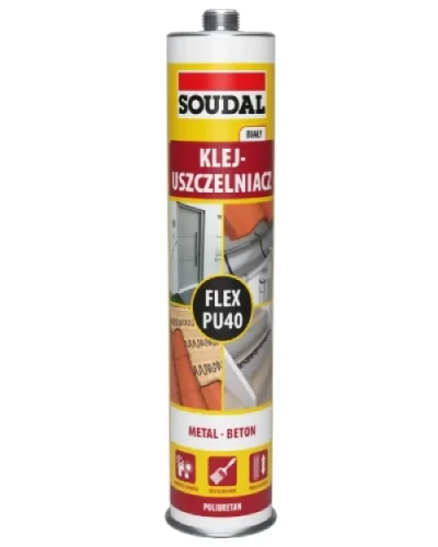 Klej poliuretanowy Soudal 300 ml pu40 szary.