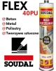 Klej poliuretanowy Soudal Flex pu40 szary.