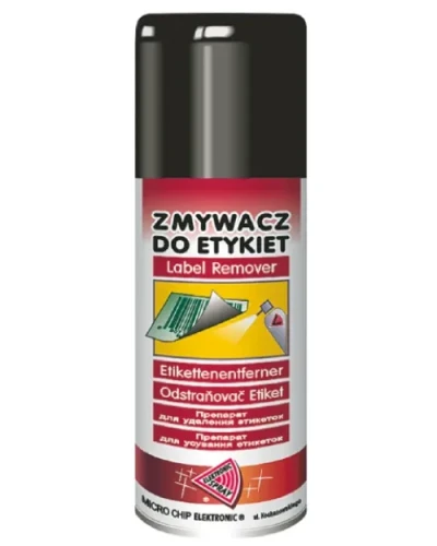Zmywacz do usuwania etykiet naklejek 150ml spray z rurką.