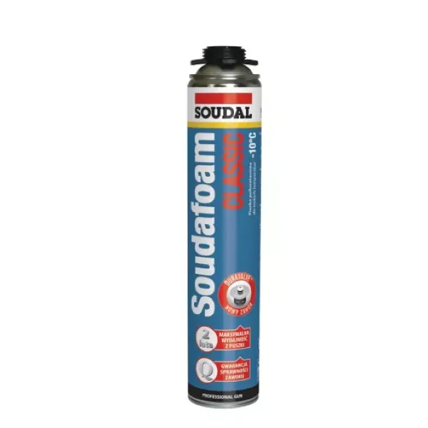 Zimowa pianka montażowa pistoletowa Soudafoam Classic 750 ml.