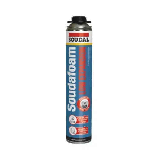 Niskoprężna pianka montażowa 750 ml Low Expansion Soudal.