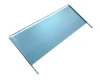 Metalowy separator półki regału wtykowego META CLIP o wymiarach 400x150 mm ze zintegrowanym wspornikiem dolnym.