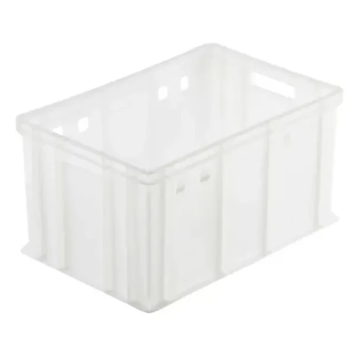 Pełny pojemnik plastikowy na mięso model K-320 600 x 400 x 320 mm.