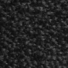 Zbliżenie na gęstą fakturę runa z włókien Micro Nylon i High-Twist Nylon, czarnej wycieraczki drzwiowej Monokolor 85x120 cm.