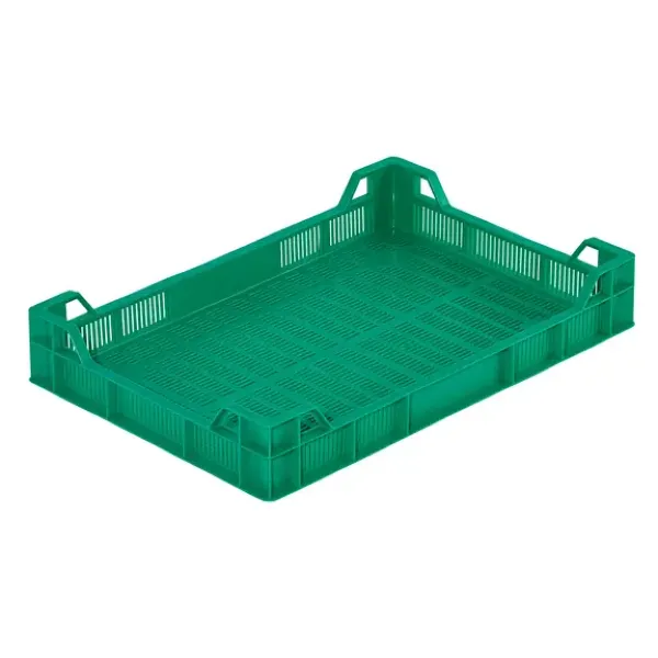 Skrzynka na owoce miękkie 600x400x100 mm Bekuplast, widoczna na białym tle.