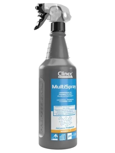 Clinex Multi Spray - probiotyczny, uniwersalny spray do codziennego sprzątania w butelce 1 L z atomizerem.