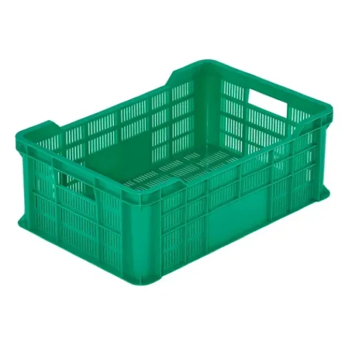Skrzynka Euro na owoce i warzywa zielony 600x400x220 mm.