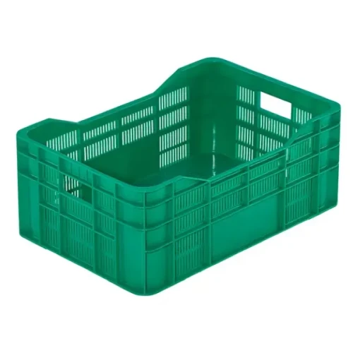 Perforowany pojemnik plastikowy na owoce warzywa 600x400x240 mm.