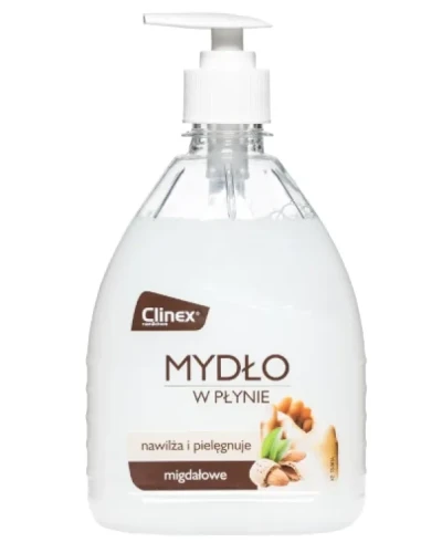 Clinex Liquid Soap – mydło w płynie o zapachu migdałowym. Butelka z pompką 500 ml.