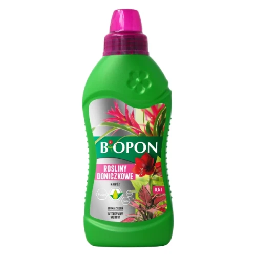 Nawóz w płynie do roślin doniczkowych Bopon, butelka 500 ml.