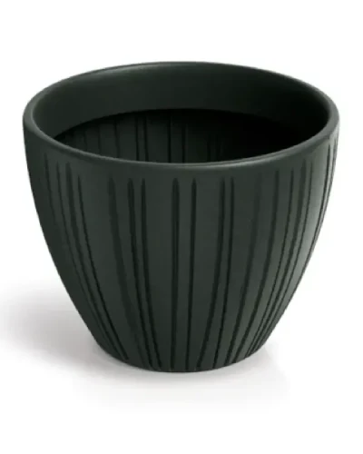 Donica dekoracyjna w kolorze czarnym 40 cm Fero Round.
