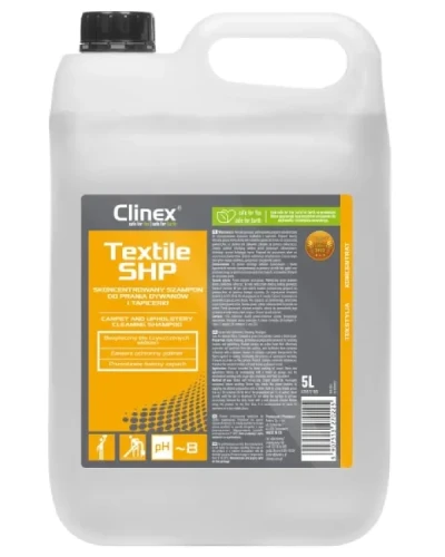 Clinex Textile SHP – skoncentrowany szampon do prania dywanów i tapicerki, zapas: butelka 5 L.