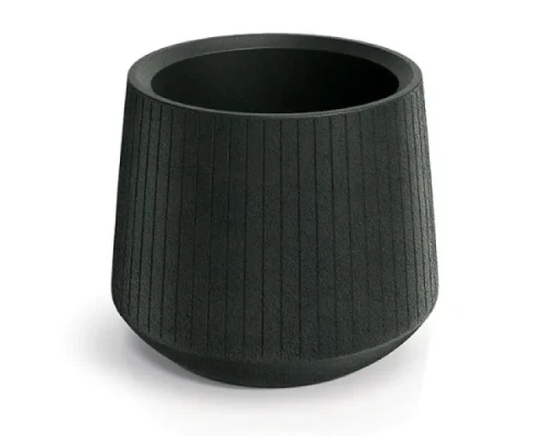 Zdjęcie produktowe doniczki czarnej dekoracyjnej 48 cm Ethick Coro Bowl.