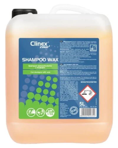 Szampon samochodowy z woskiem 5 L Shampoo Wax Clinex Expert.