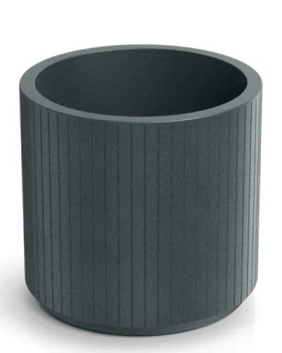 Zdjęcie produktowe donicy dekoracyjnej grafitowej 40 cm Ethick Coro Bowl High.