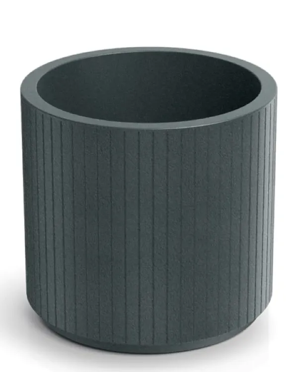 Zdjęcie produktowe donicy dekoracyjnej grafitowej 40 cm Ethick Coro Bowl High.