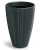 Wysoka designerska conica dekoracyjna grafitowa 40 cm Fero Round High.