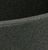 Zbliżenie na grafitowy kolor doniczki ozdobnej 40 cm Fero Round High.