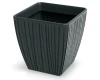 Nowoczesna ozdobna donica 40 cm Fero Square o eleganckiej fakturze, idealna do domu, na taras i do ogrodu.