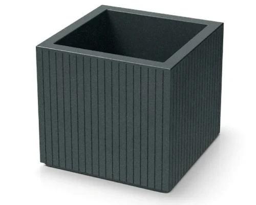 Nowoczesna ozdobna donic agrafitowa 48 cm Ethick Coro Square  idealna do domu, na taras i do ogrodu.