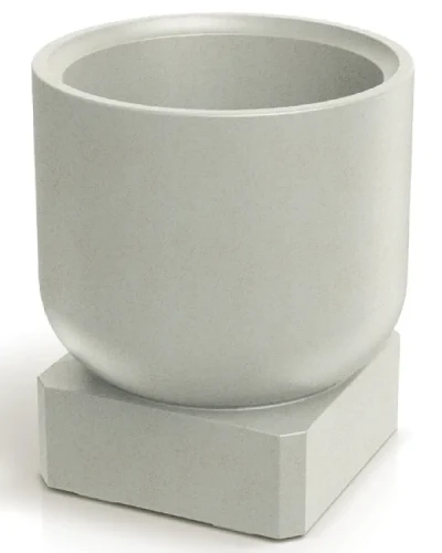 Ekskluzywna donica ogrodowa i tarasowa, 40 cm Molta Base Square o designerskiej formie i uniwersalnym kolorze.