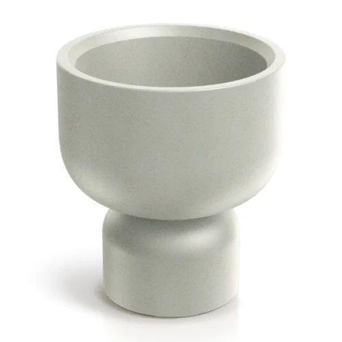 Donica Molta Grail Ethick o kształcie kielicha piaskowa kremowa 40cm.