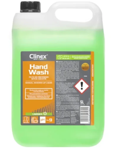 Profesjonalny płyn do ręcznego mycia naczyń Clinex HandWash, opakowanie: butelka 5 L.