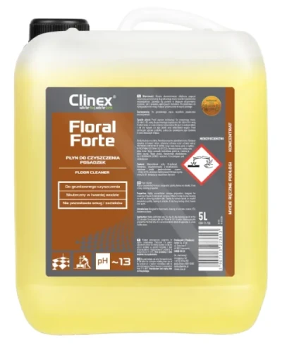 Clinex Nano Protect Floral - profesjonalny płyn do mycia podłóg, opakowanie: butelka 5 L.
