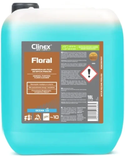 Płyn do mycia podłóg uniwersalny 10 litrów Floral Ocean Clinex.