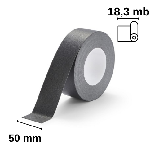 Taśma antypoślizgowa Resilient Stamats 50 mm czarna, rolka, 18,3 mb.