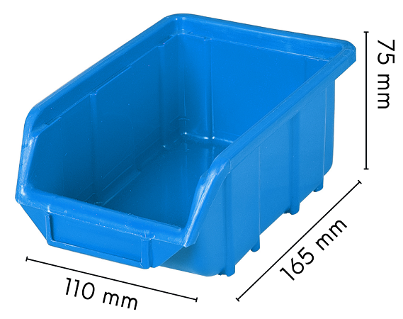 Kuweta warsztatowa mała niebieska Ecobox