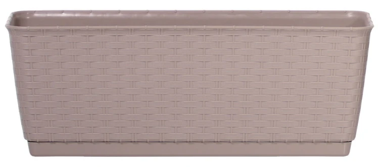 Doniczka długa z podstawką mocca 39 cm Ratolla P  -2