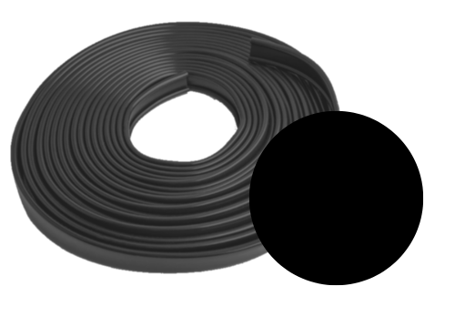 Okładzina poręczowa PVC 40x6 mm 20 mb czarna