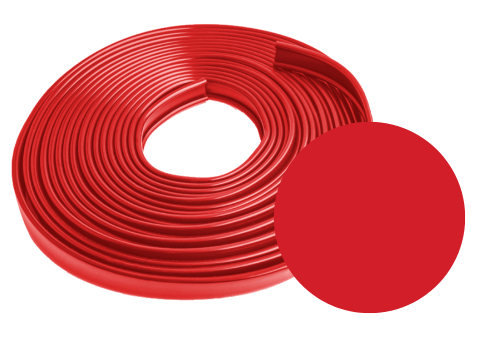 Okładzina poręczowa PVC 40x8 mm 20 mb czerwona