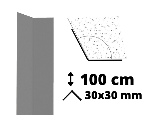 Narożnik AcroMat regulowany kąt 1m 30x30 mm