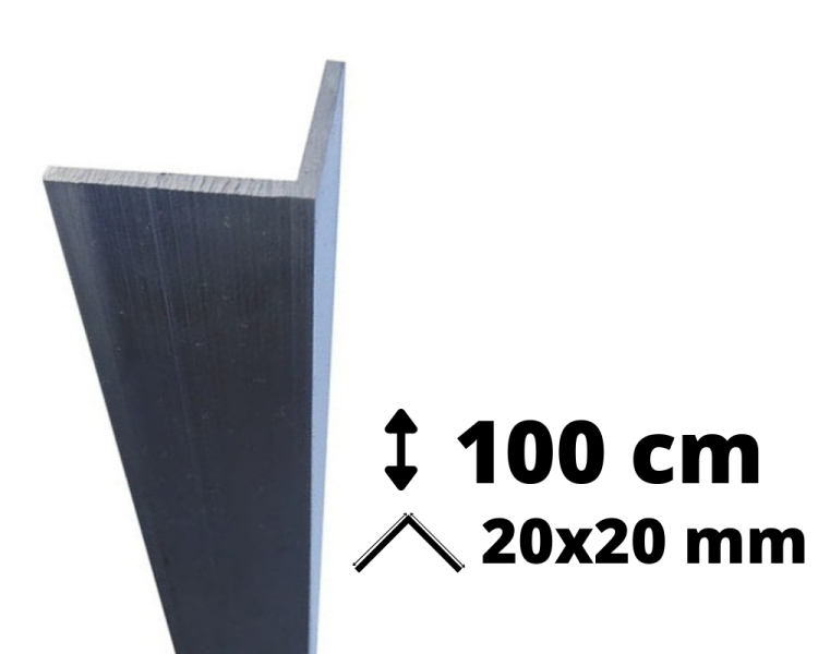 Narożnik Aluminium 100 cm 20x20 mm